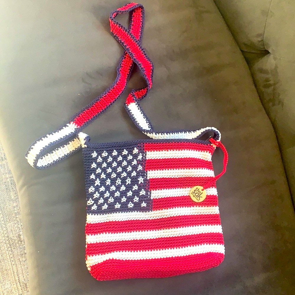 The Sak American Flag Crochet Cross Body